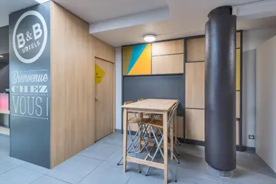 Cuisine ou kitchenette dans l'établissement B&B HOTEL Dijon Nord Zénith