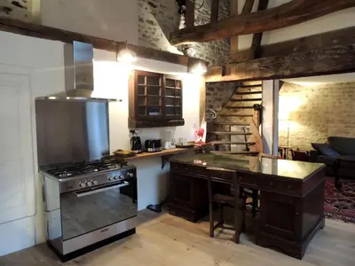 Cuisine ou kitchenette dans l'établissement Maison Romane 1136