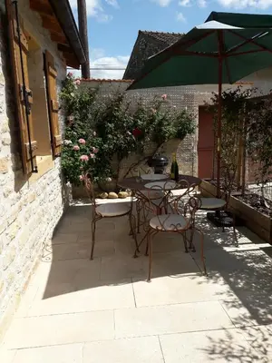 Terrasse ou espace extérieur de l'établissement le gîte de viré
