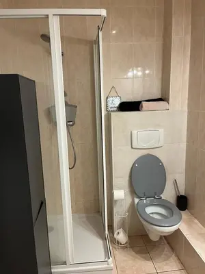 Salle de bains dans l'établissement Chez Barbara
