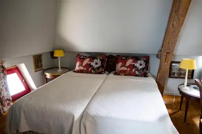 Un ou plusieurs lits dans un hébergement de l'établissement Jan's place in Burgundy