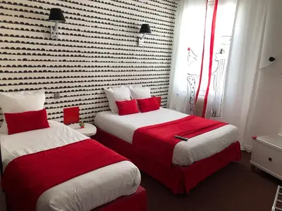 Un ou plusieurs lits dans un hébergement de l'établissement Hôtel Concorde