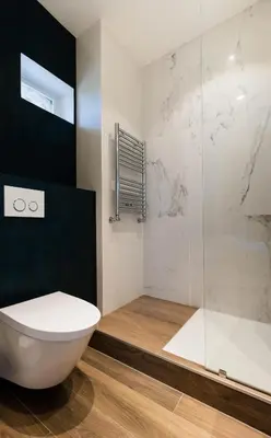 Salle de bains dans l'établissement Château de Saulon