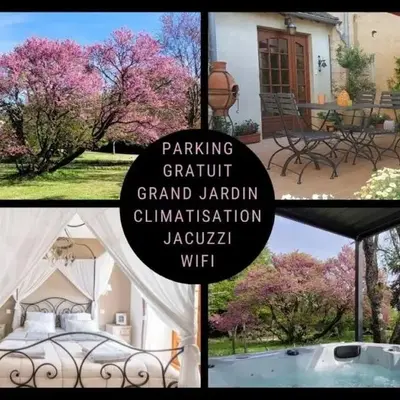 B&B Des Histoires d'Anges - Côté Jardin - Accueil Vélo