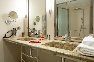 Salle de bains dans l'établissement Hotel Le Clos De La Vouge