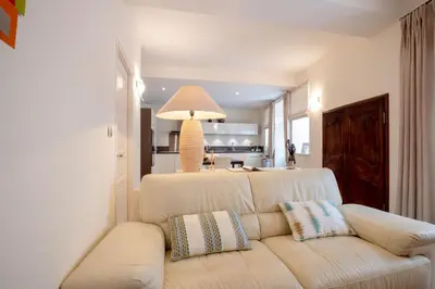 Coin salon dans l'établissement Les Demeures du Tonnelier, Maison Rue