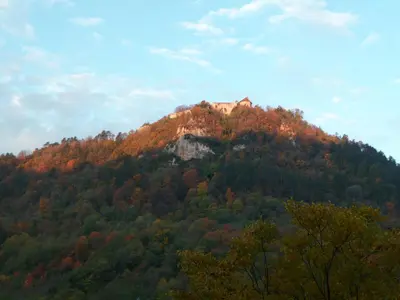 Vue générale sur la montagne ou vue sur la montagne depuis l'appartement