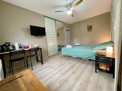 Un ou plusieurs lits dans un hébergement de l'établissement Chambres chez l'habitant Delphine et Guillaume