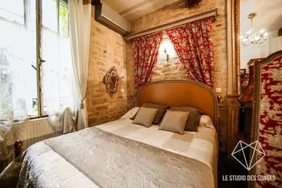 Un ou plusieurs lits dans un hébergement de l'établissement Chambre d'hôtes Le Petit Tertre