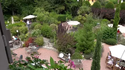 Jardin de l'établissement Hostellerie Bourguignonne