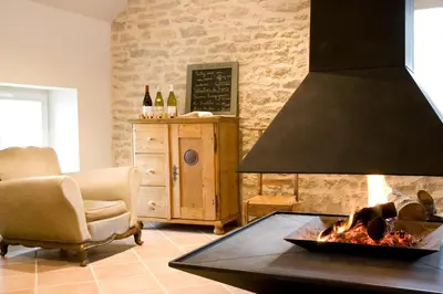 Coin salon dans l'établissement Gite Le Meix Chapeau