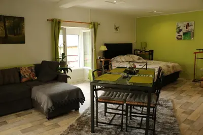Coin salon dans l'établissement Appartement T1