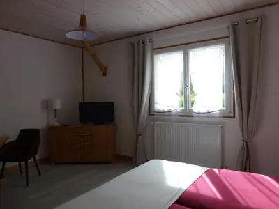 Un ou plusieurs lits dans un hébergement de l'établissement Redspring Chambres d'Hôtes