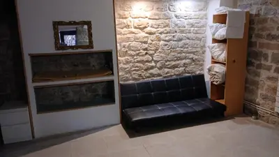 Coin salon dans l'établissement Luxury Suite Lilas