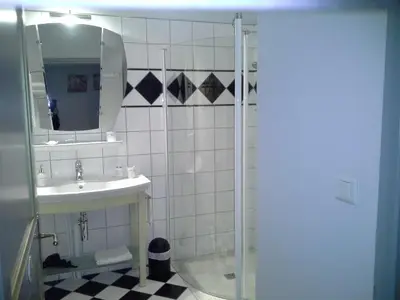 Salle de bains dans l'établissement La Thebaide