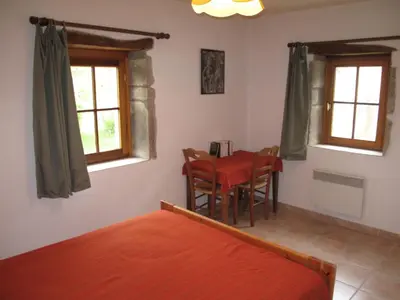 Un ou plusieurs lits dans un hébergement de l'établissement Holiday Home Premier gîte de Bouton by Interhome