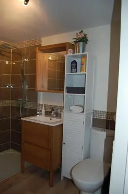 Cuisine ou kitchenette dans l'établissement La Maison de Marie