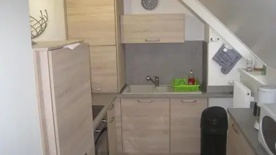 Cuisine ou kitchenette dans l'établissement Maison Saint Louis