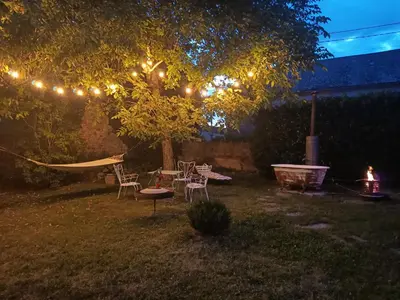 Jardin de l'établissement L'Escale du Banquet