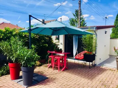 Jardin de l'établissement La Cuisine d'été de BeaunAmour