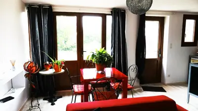 Coin salon dans l'établissement Le vieux Pressoir