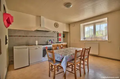 Cuisine ou kitchenette dans l'établissement Les Bouc'tins