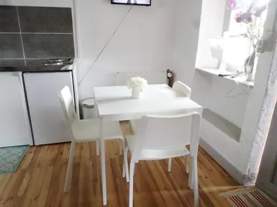 Cuisine ou kitchenette dans l'établissement Les Marronniers