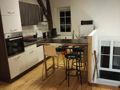 Cuisine ou kitchenette dans l'établissement Loft Zola