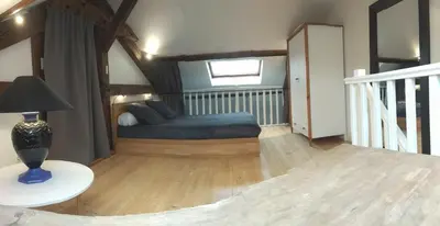 Coin salon dans l'établissement Loft Zola