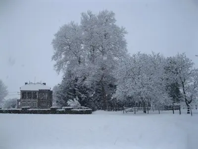 L'établissement Château de Villeron en hiver
