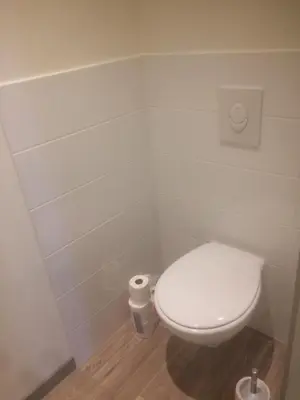 Salle de bains dans l'établissement Gite Saint Nicolas