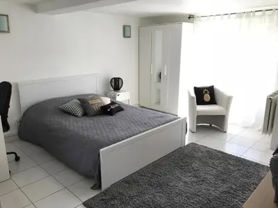 Un ou plusieurs lits dans un hébergement de l'établissement Apartment 36 m²