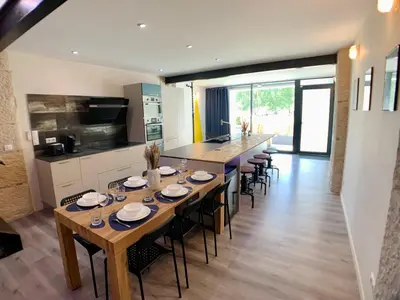 Cuisine ou kitchenette dans l'établissement LOFT Gare Cité Gastronomique Dijon