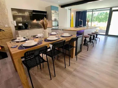 Cuisine ou kitchenette dans l'établissement LOFT Gare Cité Gastronomique Dijon