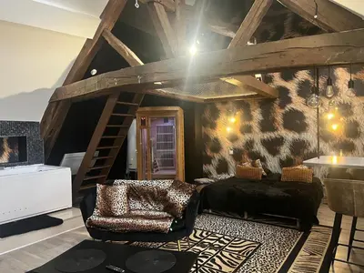 Coin salon dans l'établissement Eden spa appartement d’exception