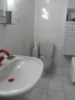 Salle de bains dans l'établissement Le Rive De Saone