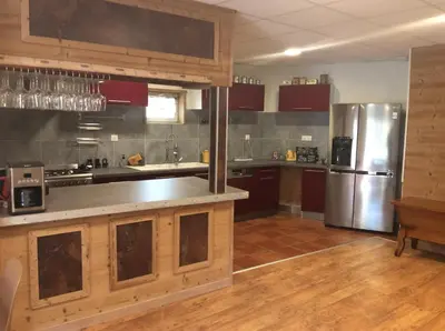 Cuisine ou kitchenette dans l'établissement domaine la fontaine du mont