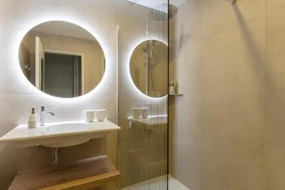 Salle de bains dans l'établissement Le Moulin du Gastronome