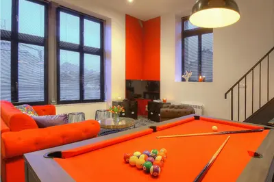 Coin salon dans l'établissement Academy's Loft