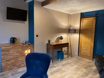 Télévision ou salle de divertissement dans l'établissement Domaine de Vandenesse Et Spa