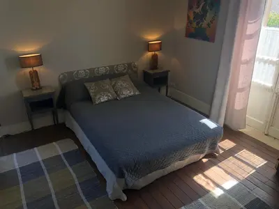 Un ou plusieurs lits dans un hébergement de l'établissement appartement Saint-Antoine
