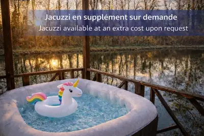 Plan de l'établissement Cottage flottant Vintage supplément Jacuzzi privé Saint Jean de Losne