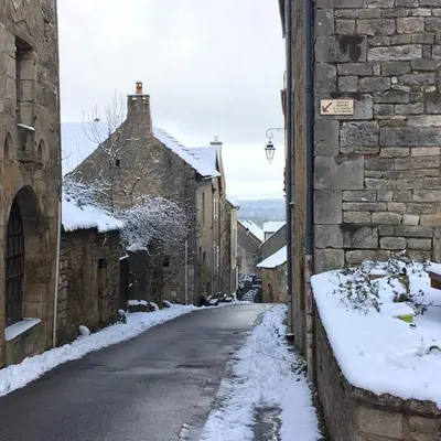 L'établissement La Maison de Pierre en hiver