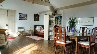 Coin salon dans l'établissement La Maison de l'Escargot