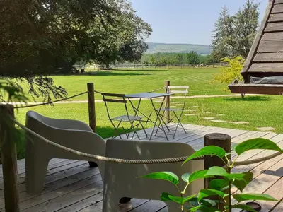 Jardin de l'établissement Cabane Aligoté