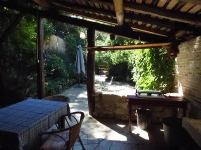Jardin de l'établissement gite le marguerite