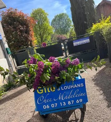 Jardin de l'établissement Gîte chez Madeleine