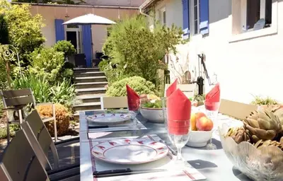Jardin de l'établissement Gîte chez Madeleine
