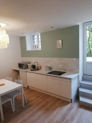 Cuisine ou kitchenette dans l'établissement Suite 24 Appart'hôtel-3 étoiles