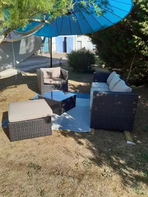 Jardin de l'établissement chez sylvie et jean-yves
